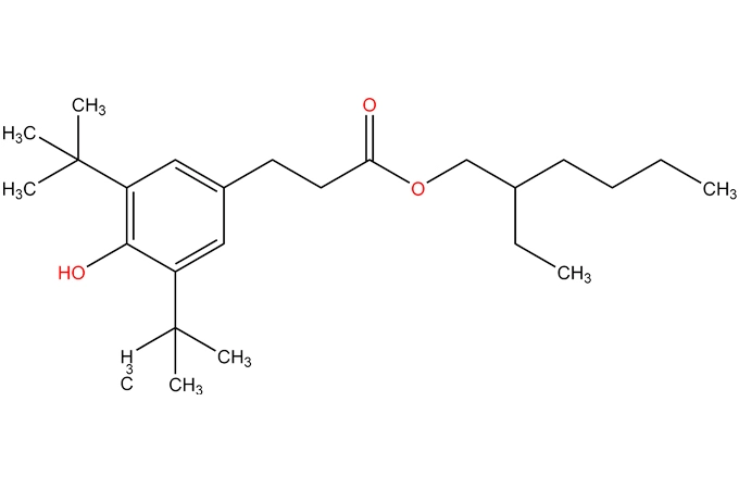 Benzenepropanoic acid, 3,5-bis(1,1-dimethylethyl)-4-하이드 록시-, 2-에틸 헥실 에스테르