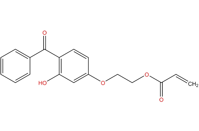 2-(4-Benzoyl-3-hydroxyphenoxy) 에틸 아크릴레이트; 2-Hydroxy-4-(acryloxyethyoxy) benzophenone