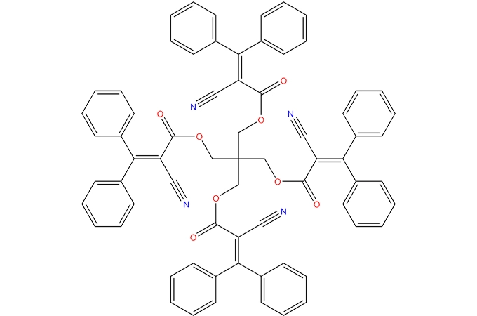 1,3-bis-[(2 '-cyano-3',3 '-디 페닐 아크릴로 일) 옥시]-2,2-비스-{[(2'-시아 노-3 ',3'-디 페닐 아크릴로 일) 옥시] 메틸}-프로판