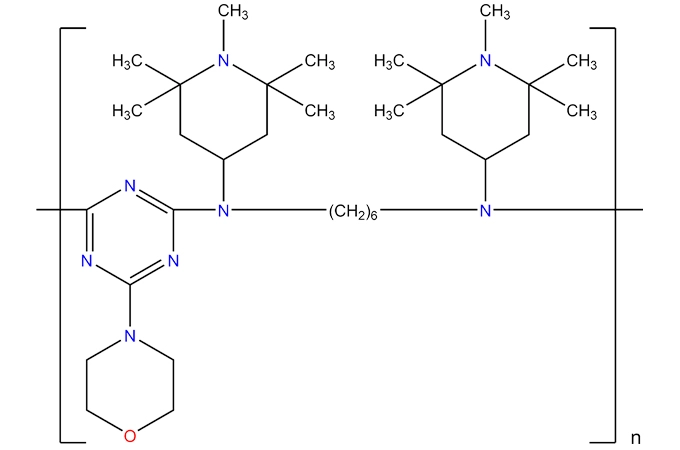 1,6-Hexanediamine, N,N'-bis(2,2,6,6-테트라 메틸-4-피 페리 디닐)-, morpholine-2 포함 된 폴리머, 4,6-트리클로로-1,3,5-triazine