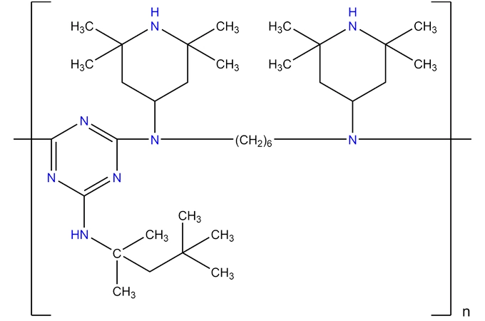 폴리 [[6-[(1,1,3,3-테트라 메틸 부틸) 아미노]-1,3,5-triazine-2,4-diyl][(2,2,6,6-tetramethyl4-piperidinyl)imino]-1,6-hexanedyl [(2,2,6,6-tetramethyl-4-piperidinyl)imino]])