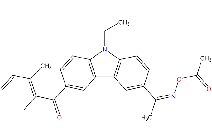 [1-[9-에틸-6-(2-메틸 벤조 일) carbazol-3-yl] 에틸 리덴 아미노] 아세테이트