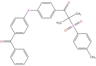Difunctional ketosulphone 유형 II 광인티에이터 1-[4-(4-Benzoylphenylthio) 페닐]-2-토실-2-메틸-1-프로파논