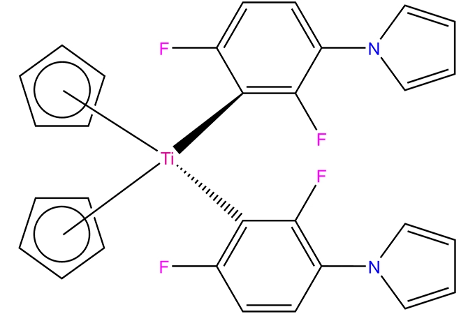 Bis (cyclopentadienyl) bis [2,6-디플루오로-3-(1-피릴) 페닐 티타늄