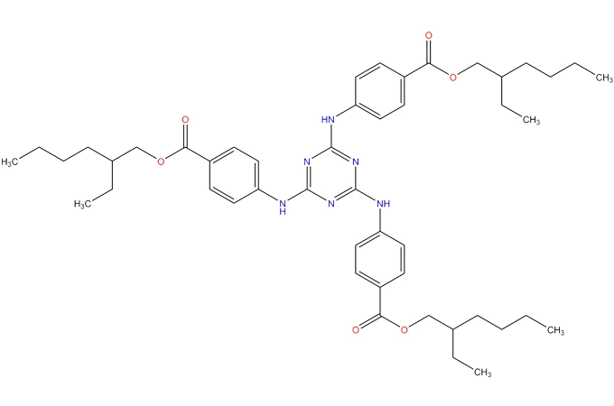 트리스 (2-에틸 헥실)-4,4 ',4'-(1,3,5-triazine-2,4,6-triyltriimino)tribenzoate